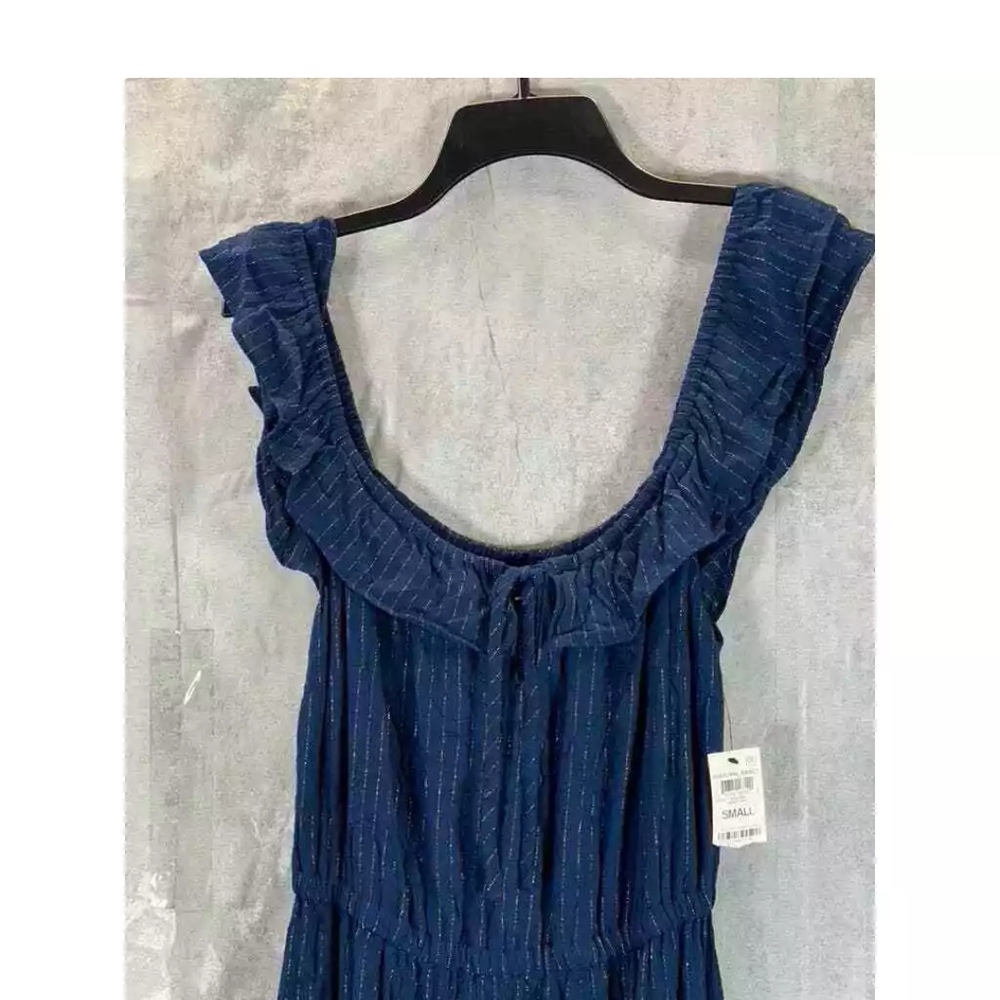 Elegant Blue Women's Dress - Picture 5 of 15